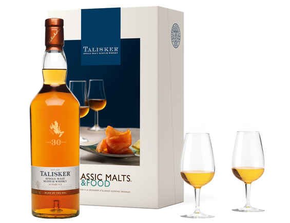 COFFRET MALTS AND FOOD WHISKY TALISKER 30 ANS