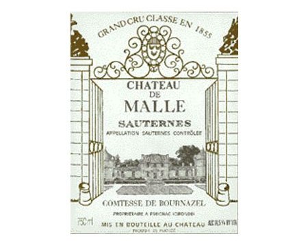 CHÂTEAU DE MALLE blanc liquoreux 2002