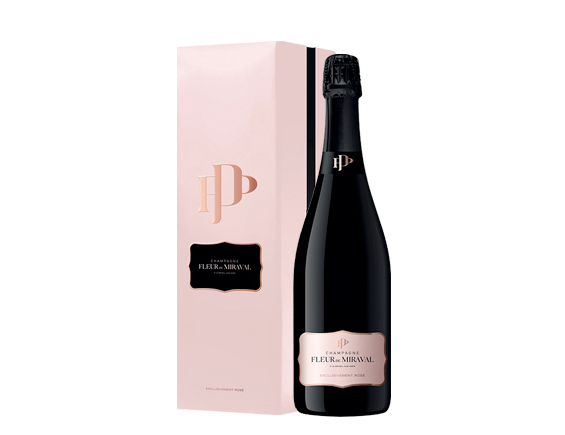 Champagne Fleur de Miraval rosé édition ER1 sous coffret
