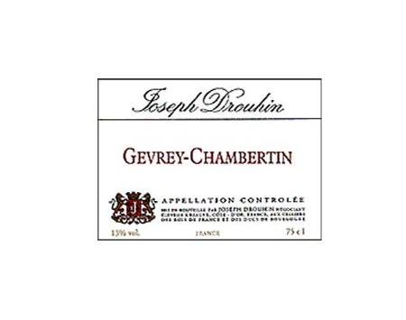 GEVREY CHAMBERTIN 1er cru ''CHAMPEAUX'' rouge2004
