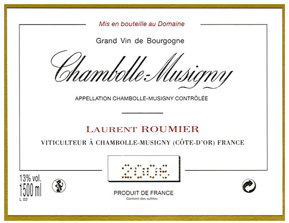 MAGNUM LAURENT ROUMIER CHAMBOLLE-MUSIGNY 2006