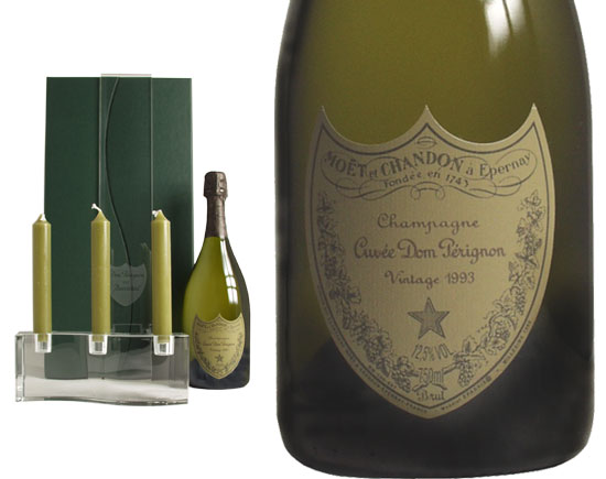 Champagne DOM PÉRIGNON 1993 ET CHANDELIER BACCARAT