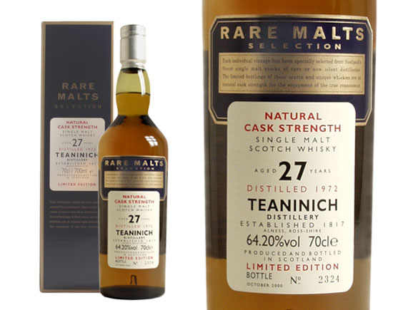 WHISKY TEANINICH RARE MALTS 27 AGED YEARS, Limited Edition