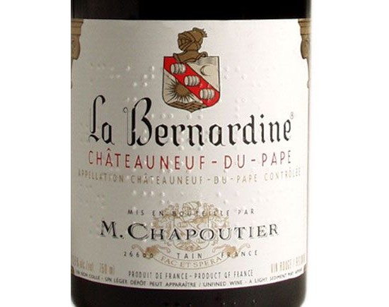 M. Chapoutier Châteauneuf-du-Pape La Bernardine 2001