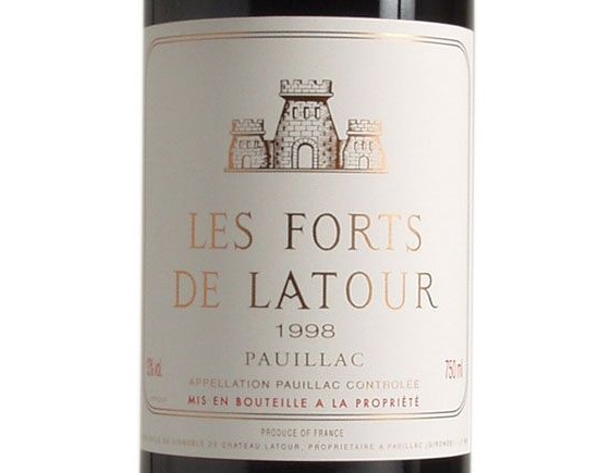 LES FORTS DE LATOUR rouge 1998, Second Vin du Château Latour