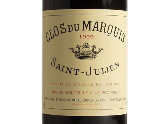 CLOS DU MARQUIS Rouge 1999, Second vin du Château Léoville Las Cases