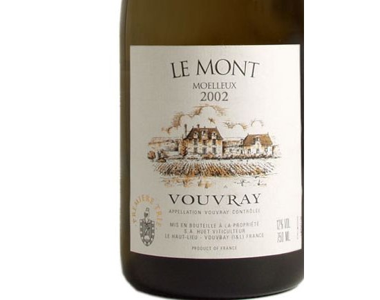 DOMAINE HUET VOUVRAY ''Le Mont'' , blanc moelleux 2002