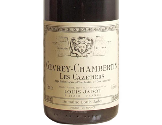 LOUIS JADOT GEVREY-CHAMBERTIN ''Les Cazetiers'' 1er cru 2003 rouge