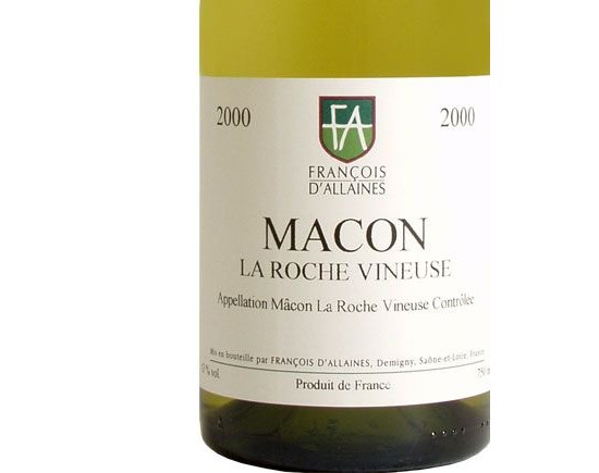 FRANCOIS D'ALLAINES Mâcon ''La Roche Vineuse'' blanc 2000