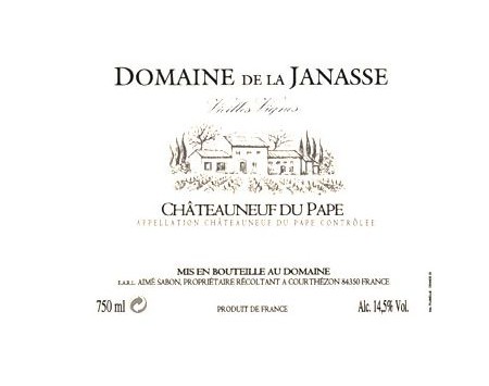 CHÂTEAUNEUF DU PAPE ''cuvée VIEILLES VIGNES'' rouge 2003