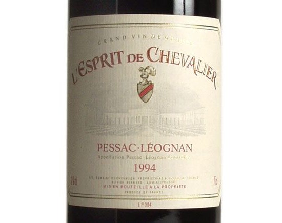 L'ESPRIT DE CHEVALIER rouge 1994, Second Vin du Domaine de Chevalier