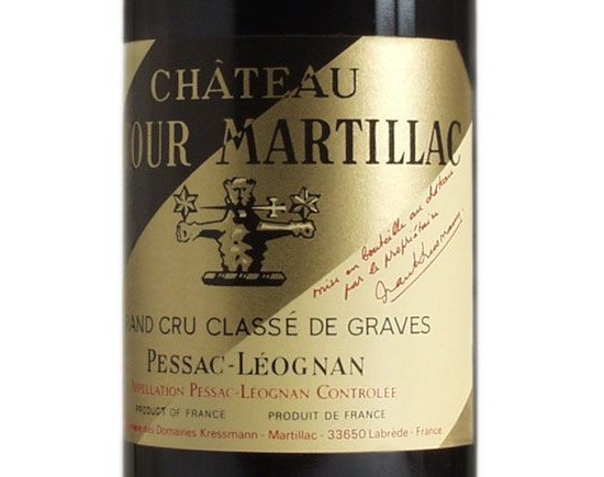 CHÂTEAU LATOUR MARTILLAC rouge 1995, Cru Classé de Graves