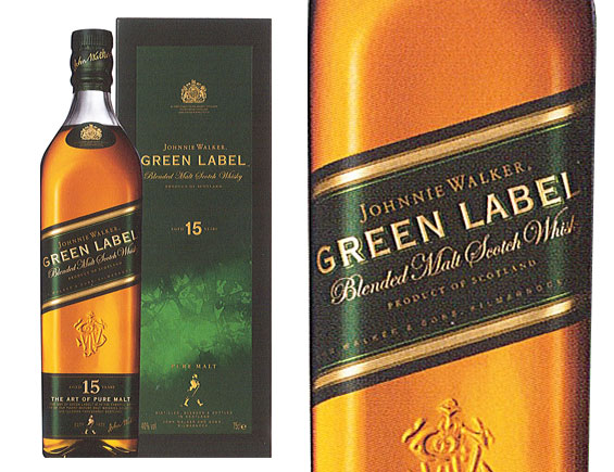 WHISKY JOHNNIE WALKER GREEN LABEL 15 ANS D'AGE 