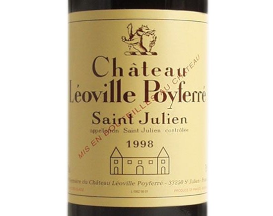 CHÂTEAU LEOVILLE POYFERRE 1998 rouge, Second Cru classé en 1855