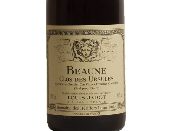 Louis Jadot Domaine Des Héritiers Jadot Clos Des Ursules Beaune 1er Cru Rouge 2018