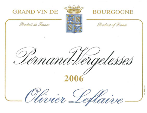 OLIVIER LEFLAIVE PERNAND-VERGELESSES 2006 Blanc