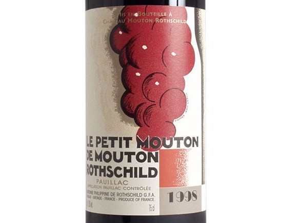 LE PETIT MOUTON DU CHÂTEAU MOUTON-ROTHSCHILD rouge 1998