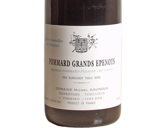 DOMAINE MICHEL GAUNOUX POMMARD GRAND EPENOTS 1999 rouge