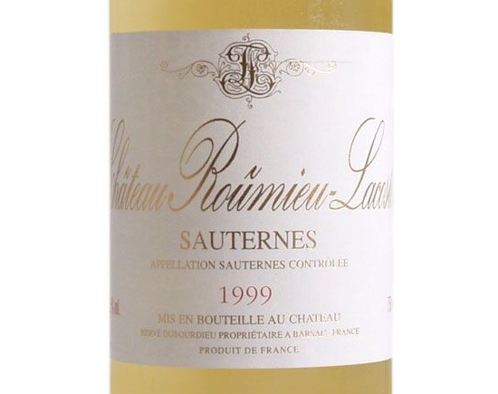 CHÂTEAU ROÛMIEU-LACOSTE blanc  liquoreux 1999