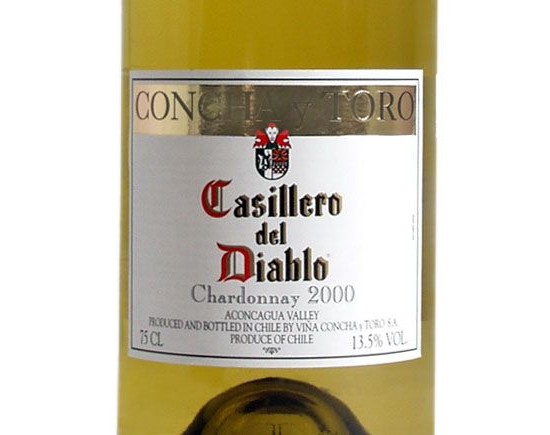 CONCHA Y TORO CASILLERO DEL DIABLO CHARDONNAY blanc 2000