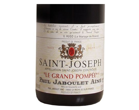 JABOULET SAINT JOSEPH rouge LE GRAND POMPEE 2006