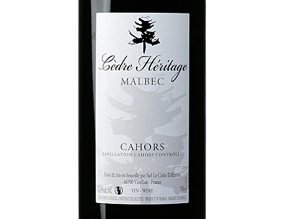 CAHORS LE CEDRE HERITAGE ROUGE 2007