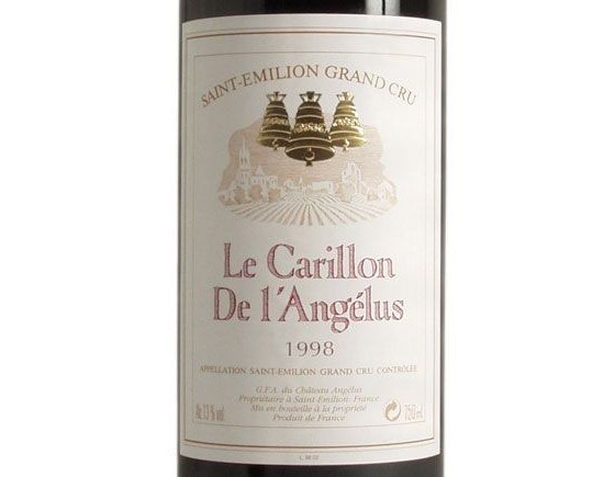 CARILLON DE L'ANGELUS rouge 1998, Second vin du Château L'Angélus