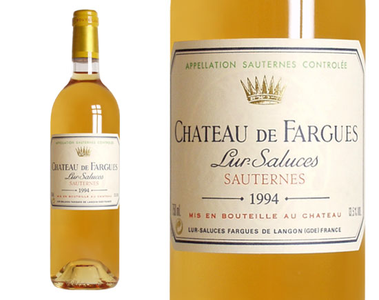 CHÂTEAU DE FARGUES Blanc liquoreux 1994, Sauternes