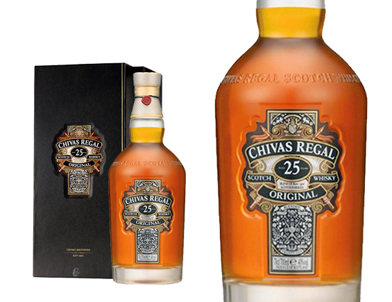 Whisky Chivas Regal 25 ans sous coffret 