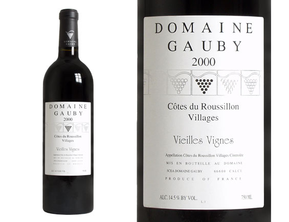 DOMAINE GAUBY  ''Vieilles Vignes '' rouge 2000 
