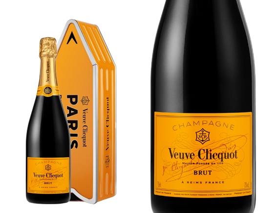 Champagne Veuve Clicquot Brut Carte Jaune sous Coffret Arrow