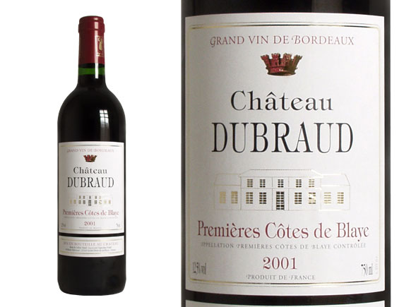 CHATEAU DUBRAUD rouge 2001