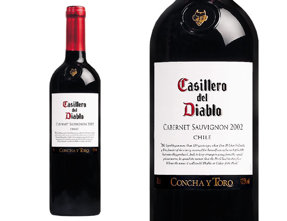CONCHA Y TORO CASILLERO DEL DIABLO ''Cabernet Sauvignon'' rouge 2002