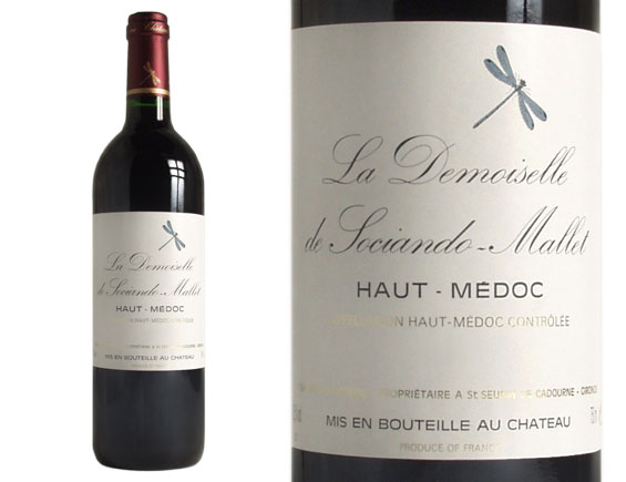 LA DEMOISELLE DE SOCIANDO-MALLET rouge 1995, Second vin du Château Sociando-Mallet