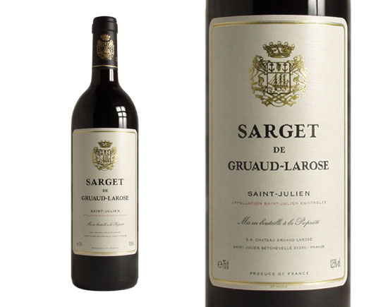 SARGET DE GRUAUD-LAROSE rouge 2005, Second vin du Château Gruaud-Larose