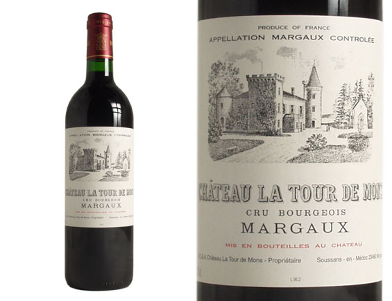 CHÂTEAU LA TOUR DE MONS  rouge 2001