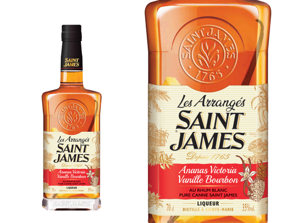 Rhum Saint-James Arrangé Ananas Victoria Vanille Bourbon