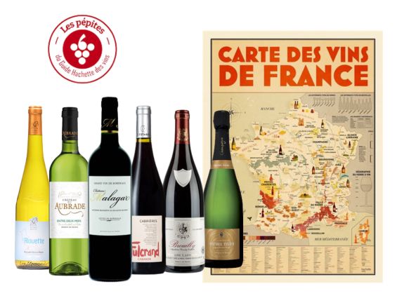 Les 6 pépites du Guide Hachette 2025 + carte des vins de France