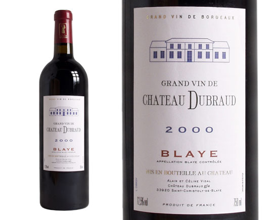 CHÂTEAU DUBRAUD, GRAND VIN rouge 2000